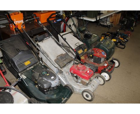 A Honda HR194 self propelled roller mower