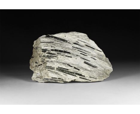A substantial specimen block of actinolite in matrix.  1.4 kg, 19cm (7 1/2"). From a historic ‘Victorian Museum’ collection; 