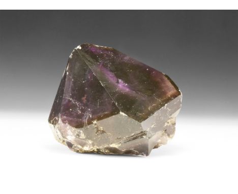 A large dark amethyst natural crystal with well developed termination faces.  1.23 kg, 10.5cm (4"). From a historic ‘Victoria