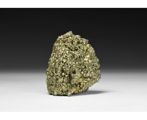 A large specimen of pyrite crystals 'Fool's Gold' ranging in size from minute to larger formations with a bright lustre.  615