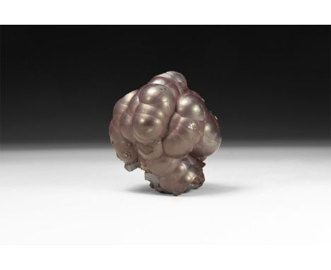 A large fine piece of hematite with metallic reddish lustre and botryoidal formation.  741 grams, 87mm (3 1/2"). From a histo