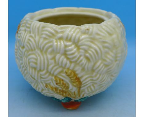 A Clarice Cliff Harvest preserve pot, no lid