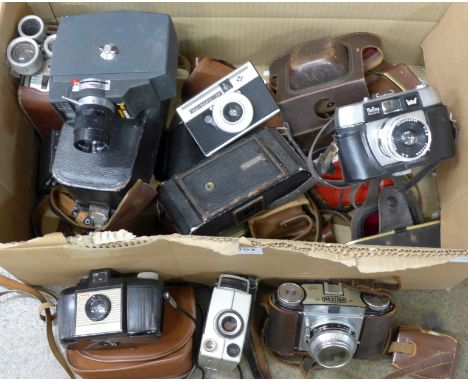 Cine cameras and film cameras, light meters, etc.