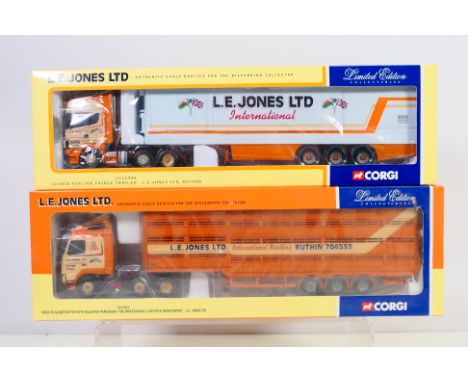 Corgi - Two boxed Corgi Limited Edition 1/50 scale diecast model trucks. Lot consists of Corgi CC12424 Volvo FH Globetrotter 