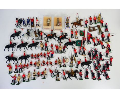 Britains - Johillco- Others - A large quantity of predominately unboxed metal soldiers, mainly Britains with a mixture of whi
