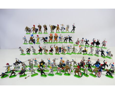 Britains Deetail - A loose collection of approximately 80 Britains Deetial dismounted figures which includes Knights and Turk