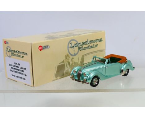 Lansdowne Models- A boxed 1949 Lagonda 2.6 Litre Drophead Coupe in pale green metallic # LDM58. The model appears Mint in a V