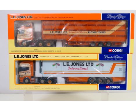 Corgi - Two boxed Corgi Limited Edition 1/50 scale diecast model trucks. Lot consists of Corgi CC12424 Volvo FH Globetrotter 