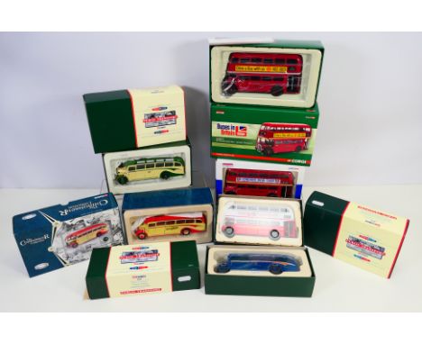 Corgi - A collection of limited edition bus models including Albion Valiant in Western livery # 33302, Bristol LL6B Duple Coa