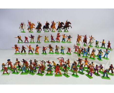 Britains Deetail - A loose collection of over 80 Britains Deetial predominately dismounted figures which includes Native Amer