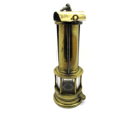 A Joseph Cooke of Birmingham Clanny Miner's Safety Lamp, 31.5cm high (including suspension hook).
