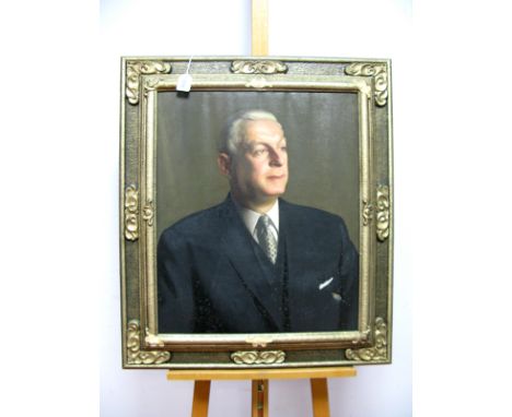 •STANLEY REED (1908-1978) *ARR Portrait of W. H. Capper O.B.E., J.P., oil on canvas, signed lower left and verso, 61 x 51cm.