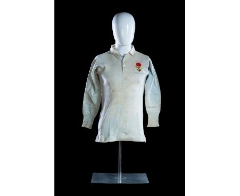 A 1908 AUSTRALIA RUGBY UNION JERSEY MATCH-WORN DURING THE WALLABIES INAUGURAL NORTHERN HEMISPHERE TOUR & AS 1908 OLYMPIC WINN