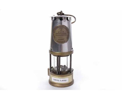 LATE NINETEENTH CENTURY TYPE 6 STEEL AND BRASS MINER'S LAMP
by The Protector Lamp & Lighting Co. Ltd., Eccles, Manchester, wi