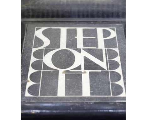 IMPORTANT ART DECO INDUSTRIAL DESIGN JOSEPH SINEL "STEP ON IT" SCALES circa 1929, numbered 276, by International Ticket Scale