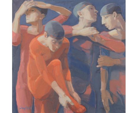 
	
		λ&nbsp;CATRIONA CAMPBELL (SCOTTISH B. 1940)
		IN THE WINGS
		Oil on canvas
		Signed (lower left)
		61 x 61cm (24 x 24 in