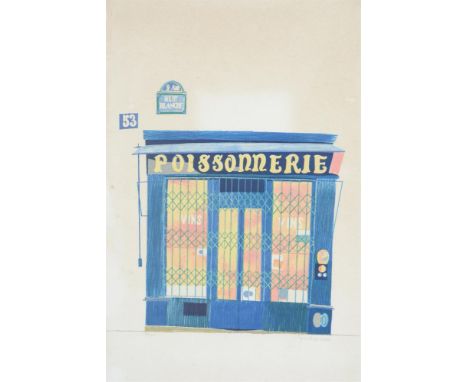 
	
		λ &nbsp;GLYNN BOYD-HARTE (BRITISH 1948-2003)
		POISSONNERIE
		Lithograph
		Signed in pencil, numbered 33/100
		62 x 43cm