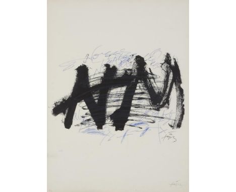 
	
		λ&nbsp;ANTONI TAPIES (SPANISH 1923-2012)
		NOCTURN MATINAL (1970)
		Lithograph on Guarro paper
		Signed in pencil and nu