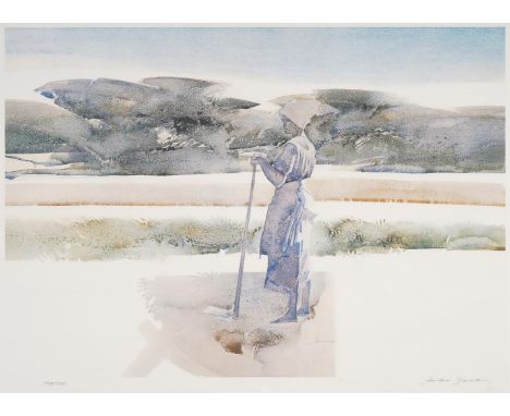 
	
		IZIDRO DUARTE (SOUTH AFRICAN B. 1942)
		'PEDI' WOMAN WITH A HOE 
		Lithograph
		Signed in pencil, numbered 184/750 and m