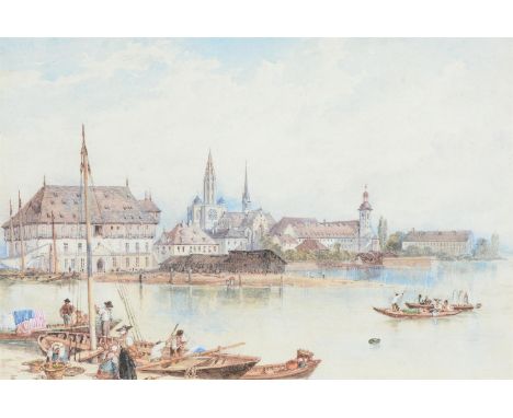 
	
		MYLES BIRKET FOSTER (BRITISH 1825-1899)
		COUNCIL HALL, CONSTANCE
		Pencil and watercolour heightened with white 
		Sign