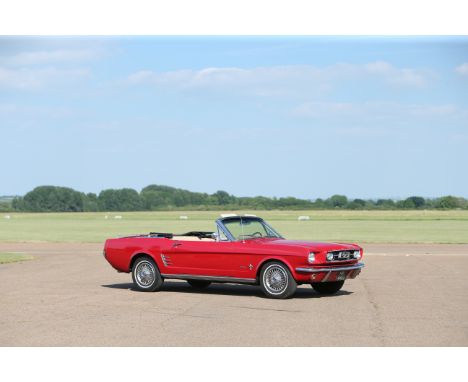 1966 Ford Mustang ConvertibleRegistration no. HRL 446DChassis no. 6T08T23176Odometer reading: 44,333MOT: Exempt *Low mileage 