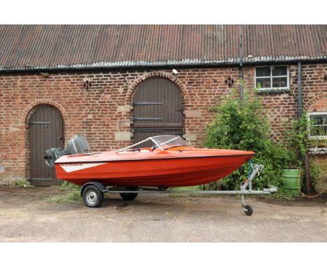 c.1978 Fletcher 14. Speedboat*Sold with trailer &amp; cover*Planing hull*Engine runningTo view a video of this lot please cli