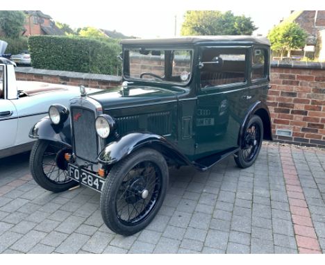 1931 Austin Seven (Crank Handle Cabriolet)Coachwork by TickfordRegistration no. FO 2847Chassis no. 141590Odometer reading: N/