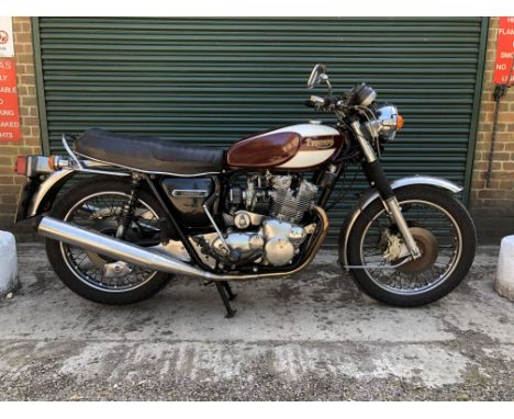 1977  Triumph  740cc T160 TridentRegistration no. TDV 785RFrame no. NK06598Engine no. NK06598•Present ownership since 1985•Ci