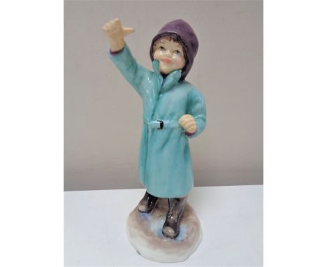 A Royal Worcester figure, February, number 3453, modelled by F.G. Doughty 