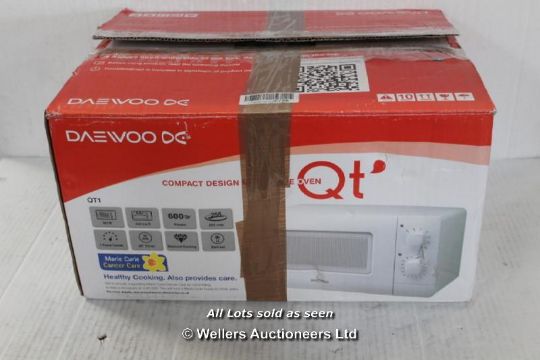 DAEWOO QT1 COMPACT MICROWAVE OVEN 14L DAEWOO QT1 COMPACT MICROWAVE OVEN 14L