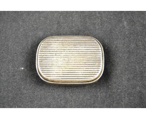 A late Victorian silver snuff box, London 1892, makers Charles and George Asprey, retailed by Leuchars, Piccadilly, London - 