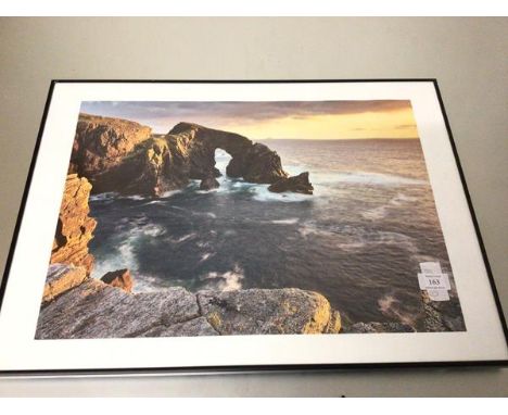 A photographic print, Natural Arch on the Isle of Lewis (35cm x 50cm)