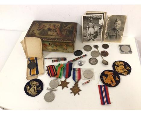 A WWII chindit group of four medals to 2373864 Private S. Schofield, Royal Signals INC 1939-45, Star Burma, Star Defence meda