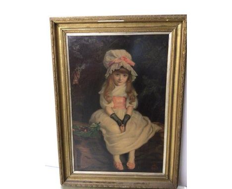 A modern reproduction print, Pears Soap Girl (69cm x 46cm)
