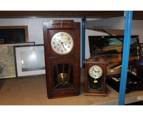Enfield wall clock and Star 15 day mantle clock 