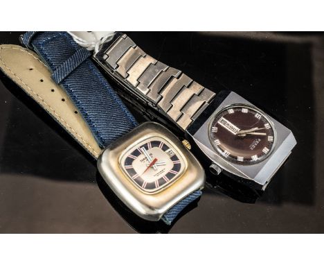 Two Retro Wristwatches Diantus And Ferex, Both Manual Wind In Working Order. 