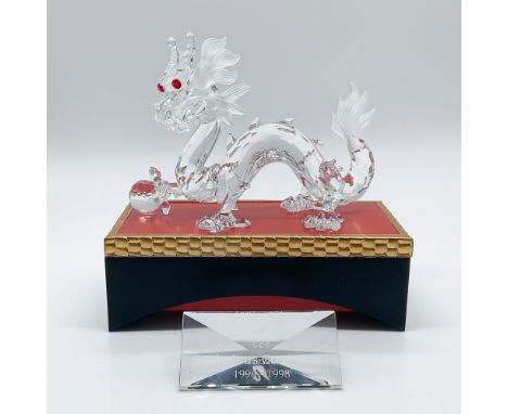 This Swarovski crystal figurine, the 1997 Annual Edition Dragon, is part of the “Fabulous Creatures” trilogy. Designed by Gab