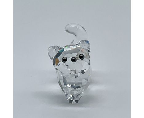 Swarovski crystal figurine from the Lovlots Pioneers Collection, featuring Lil’ of Bling Cat, expertly crafted from faceted c