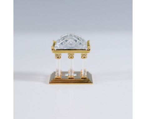 Part of Swarovski's Crystal Memories collection, this exquisite Greek Temple figurine features a stunning combination of face