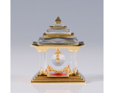 Swarovski presents the exquisite Japanese Temple, a dazzling combination of gold-toned metal and faceted crystal. This miniat