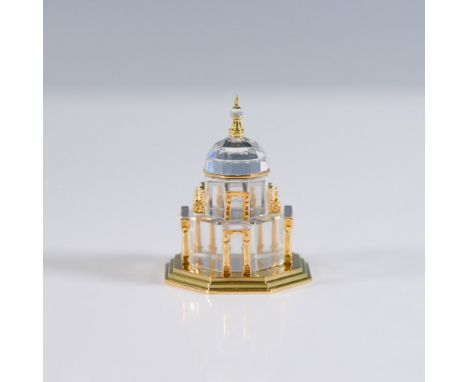 Exquisite Swarovski Crystal Memories Journeys Gold Cathedral, featuring precision-cut clear crystal with gold accents. This h