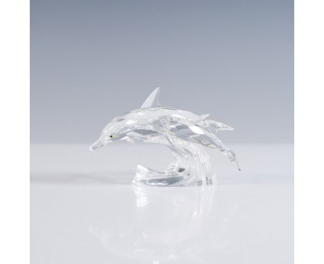 Swarovski 1990 Annual Edition Dolphins figurine titled "Lead Me," the first piece in the Mother and Child Trilogy. Designed b