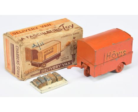 Charbens 'Hovis' Electric Hand Cart - Pre-war. Boxed with 'bread tray &amp; bread', but no figure present.&nbsp; Condition ap