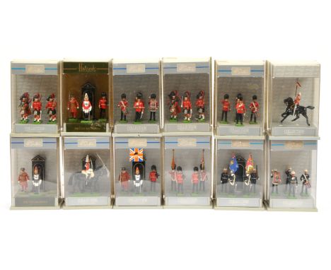 Britains - 'The W. Britain Collection'.&nbsp; Appears to be generally British Army figures with one contained in a 'Harrods' 