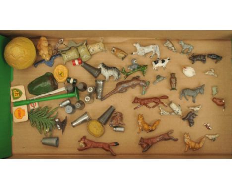 Diecast Farm Equipment &amp; Small Animals - A Mixed Group.&nbsp; To include Britains, Charbens, Crescent, Hornby &amp; Other