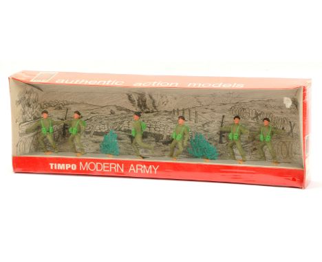 Timpo Toys - Modern Army Series - Ref: 13/8 'Armoured'. &nbsp;Condition is Near Mint contained in a Excellent factory sealed 