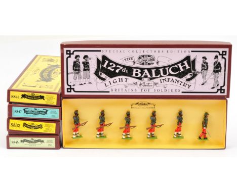 Britains Special Collectors Editions, including Sets 8833 'The 127th Baluch Light Infantry', 8841 '2nd (Sirmoor) Gurkha Rifle