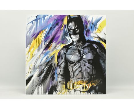 JEN ALLEN (BRITISH CONTEMPORARY) 'SILENT GUARDIAN', a signed artist proof print depicting superhero Batman, 11/20 with certif
