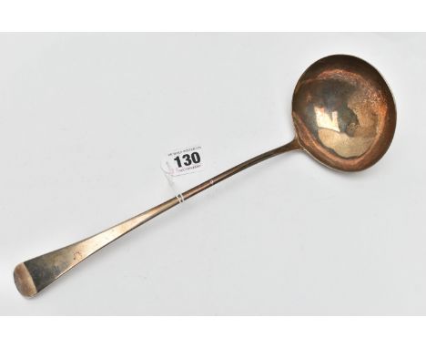 A GEORGE 1788 SILVER LADLE, polished design, hallmarked 'George Smith (III) &amp; William Fearn' London 1788, approximate gro