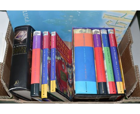 ROWLING; J.K, Harry Potter titles comprising a box set of the 1st four books in the series, two Harry Potter and the Philosop